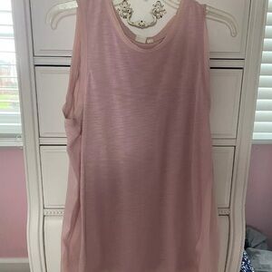 Light Pink Sleeveless Tank Top